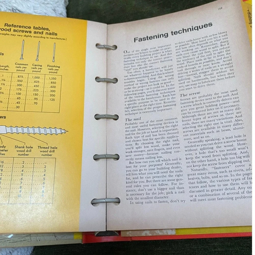Vintage 1974 Better Homes‎ and Gardens Handyman's Book Binder